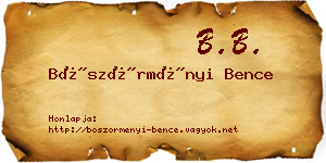 Böszörményi Bence névjegykártya